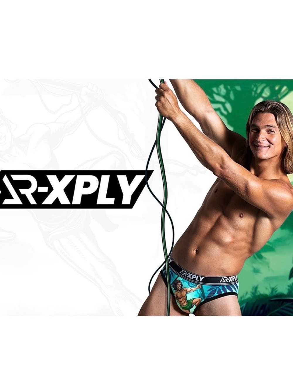 AR-XPLY Men's Tarzan Graphic Briefs